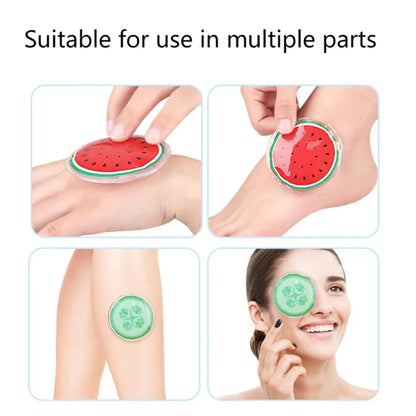 Fruit-Themed Gel Eye Mask – Hot & Cold Compress Pads