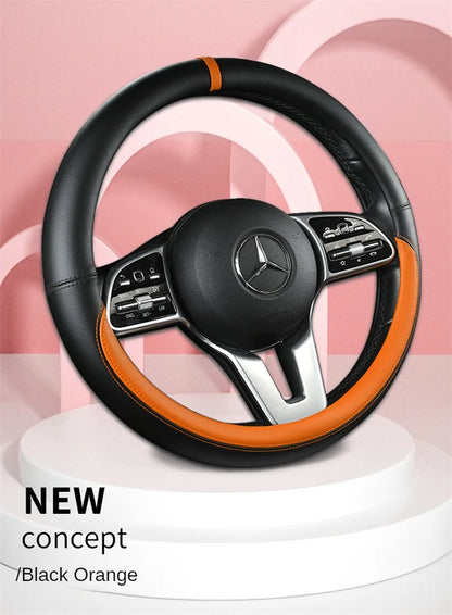 All-Nappa Leather Steering Wheel Cover Leather