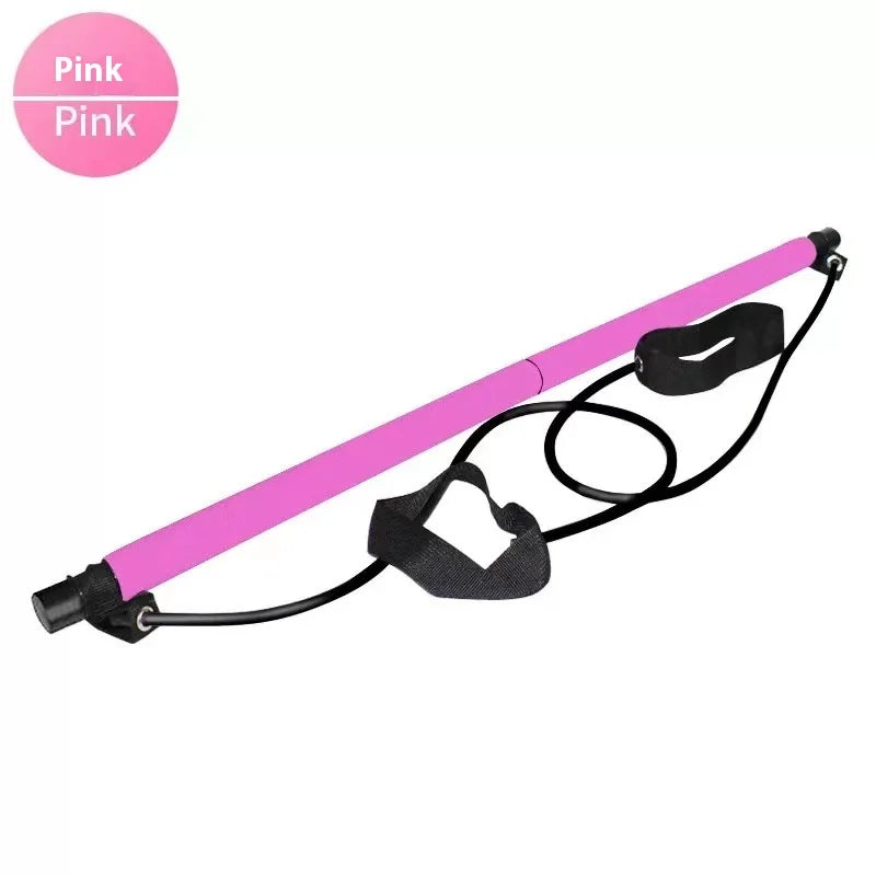 Pilates Stick - Adjustable Fitness Bar for Home Workout Yoga