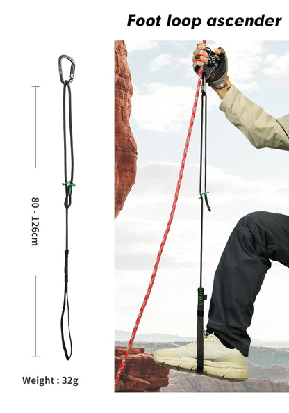 Professional Adjustable Webbing Foot Loop Climbing