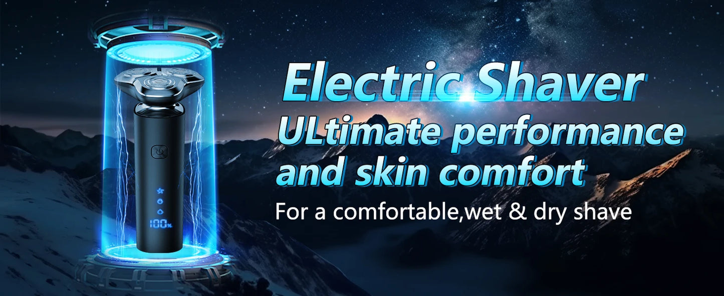 Electric Razor for Men 3 Blade Rotary Shaving Machine