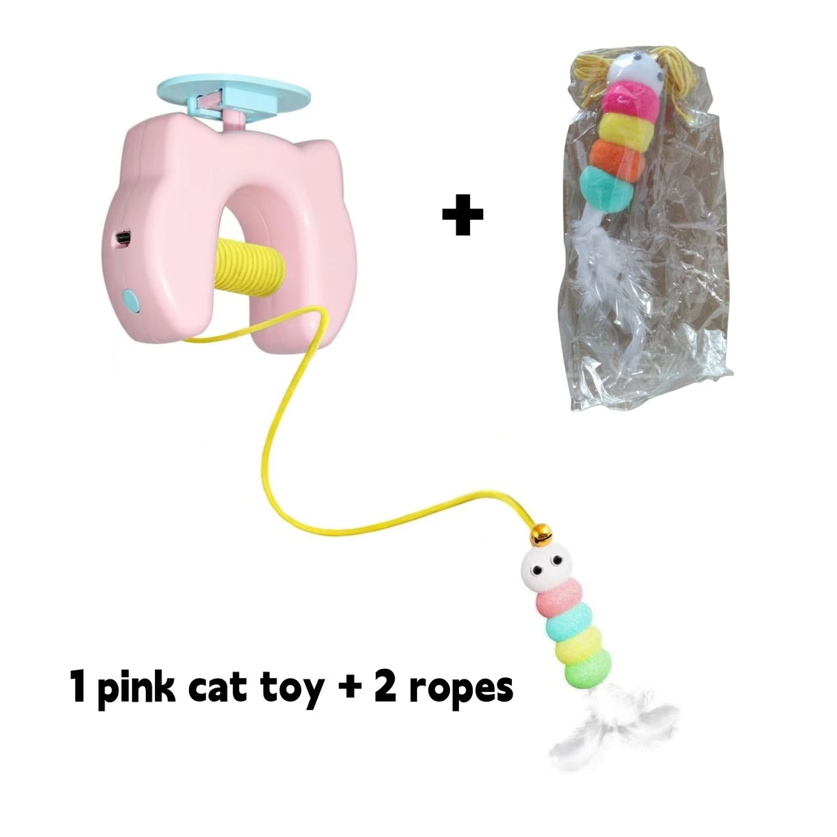 New Type Of Electric Cat Toy with 2 Ropes Smart Hanging