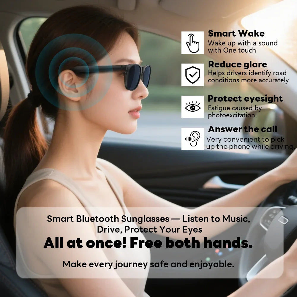 Lenovo AI Smart Wireless Glasses Bluetooth Sunglasses