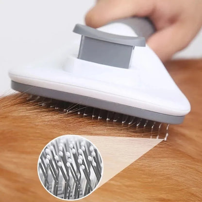 Dog Brush Cat Comb Pet Self Cleaning Hair Remover Brush