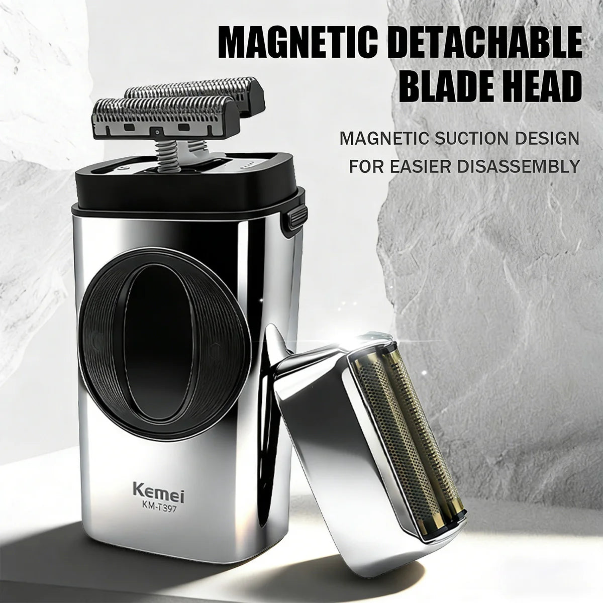 Kemei Beard Trimmer Professional Hair Trimmers IPX7 Beard Shaver