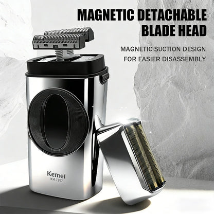 Kemei Beard Trimmer Professional Hair Trimmers IPX7 Beard Shaver