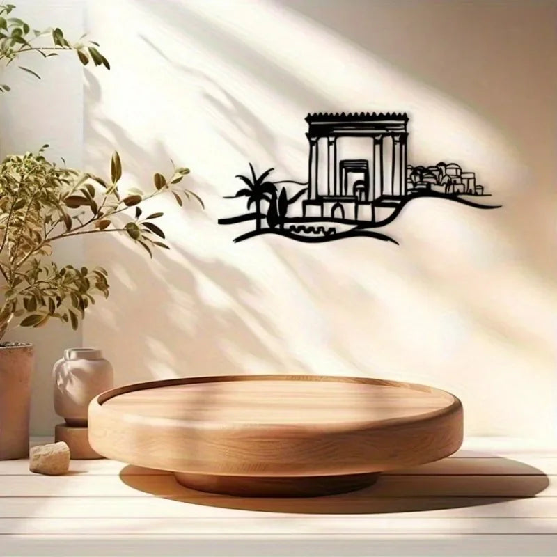 Jerusalem City Wall Metal Wall Art - Geometric Sculpture