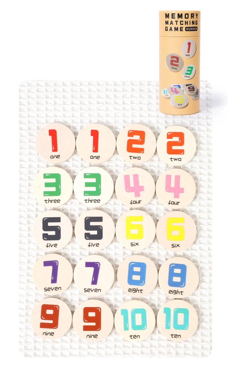 Wooden Memory Match Stick Chess Game Board