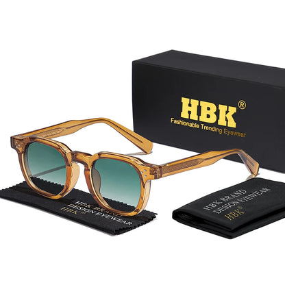 HBK New Square Retro Sunglasses Men Fashion