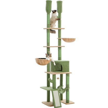 Cactus Cat Tree Floor to Ceiling Tower Scratching Posts