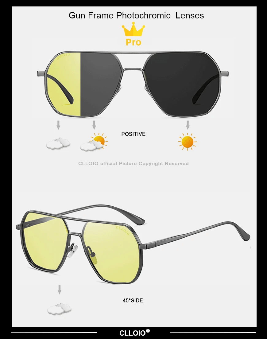 CLLOIO Anti-glare Day Night Vision Glasses Polarized