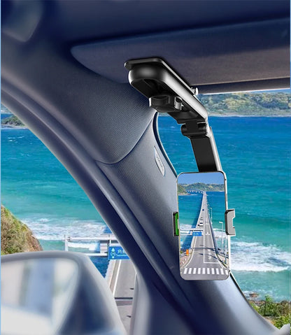 Sun Visor Phone Holder for Car Multifunctional 360° Rotating