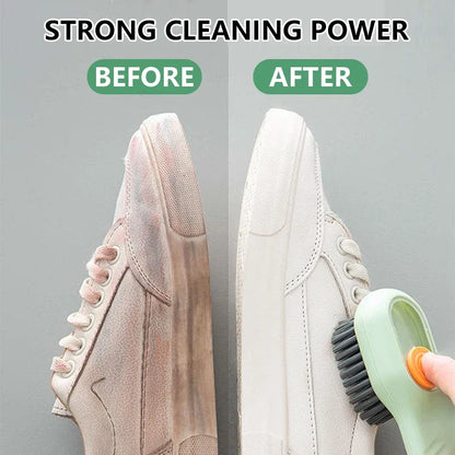 Shoe Washing Machine Bag with Liquid Shoe Brush Set