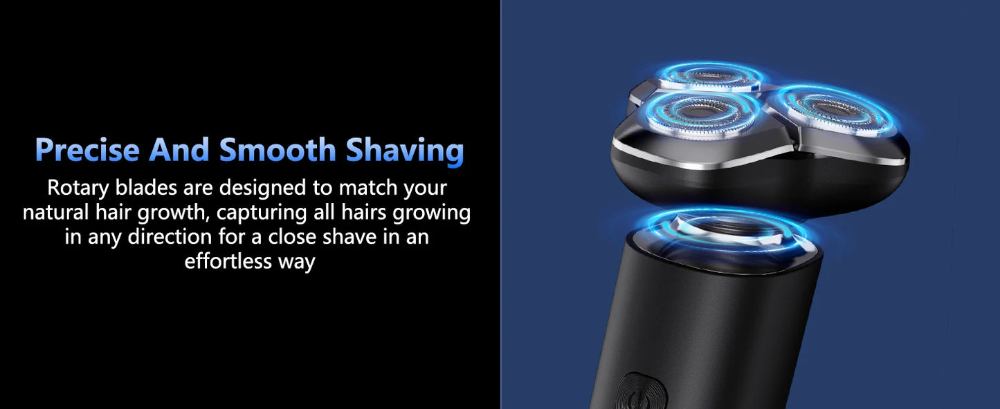 Electric Razor for Men 3 Blade Rotary Shaving Machine