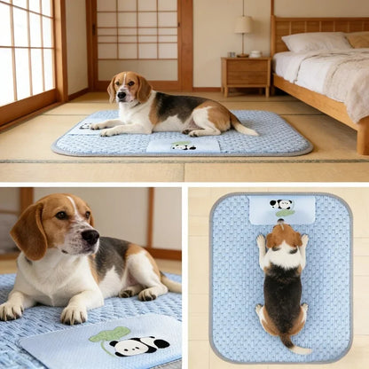Dog Cooling Mat Made From Ice-bean-textured Fabric