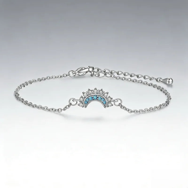 Sun and Moon Zirconia Bracelet Trendy Couple's Fashion