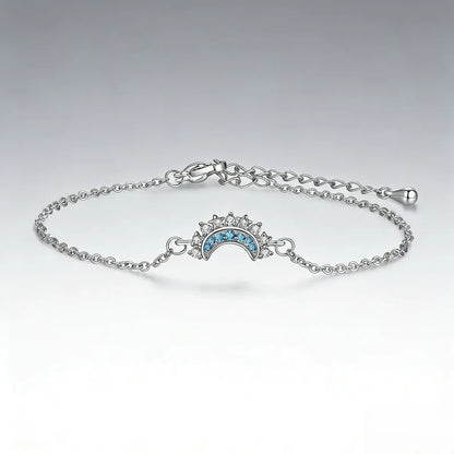 Sun and Moon Zirconia Bracelet Trendy Couple's Fashion