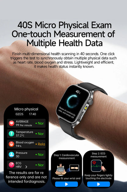 New Laser Treatment Three High Smart Watch Men ECG Heart Rate