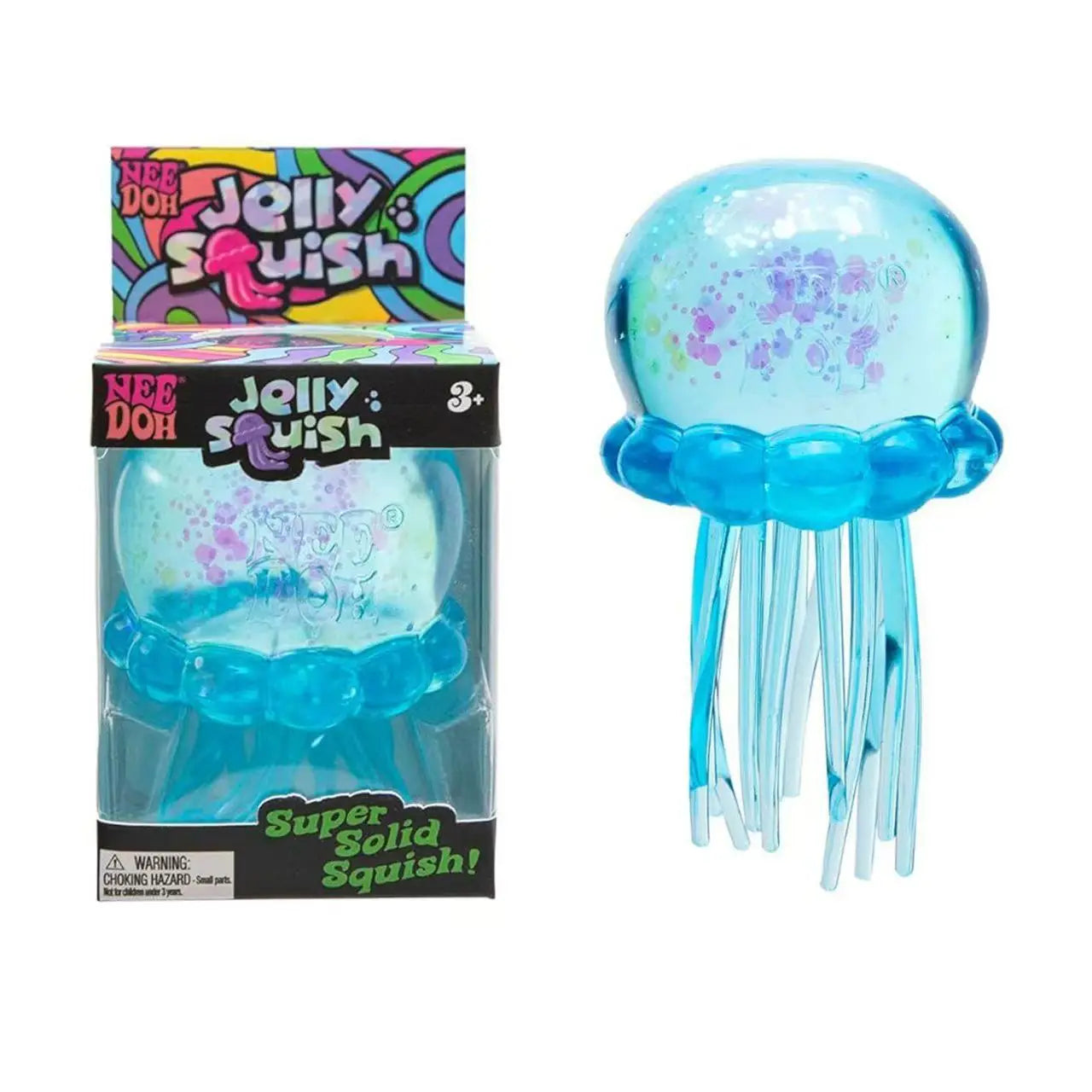 Jellyfish and Cube Squid Toys Soft Jelly Squeezing Stress