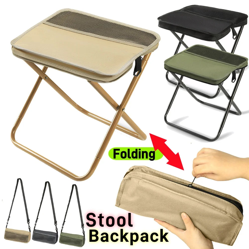 Folding stool for outdoor leisure camping,