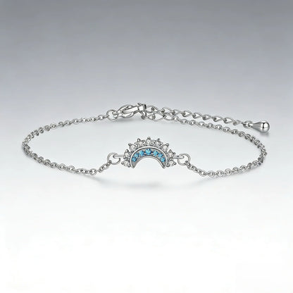 Sun and Moon Zirconia Bracelet Trendy Couple's Fashion