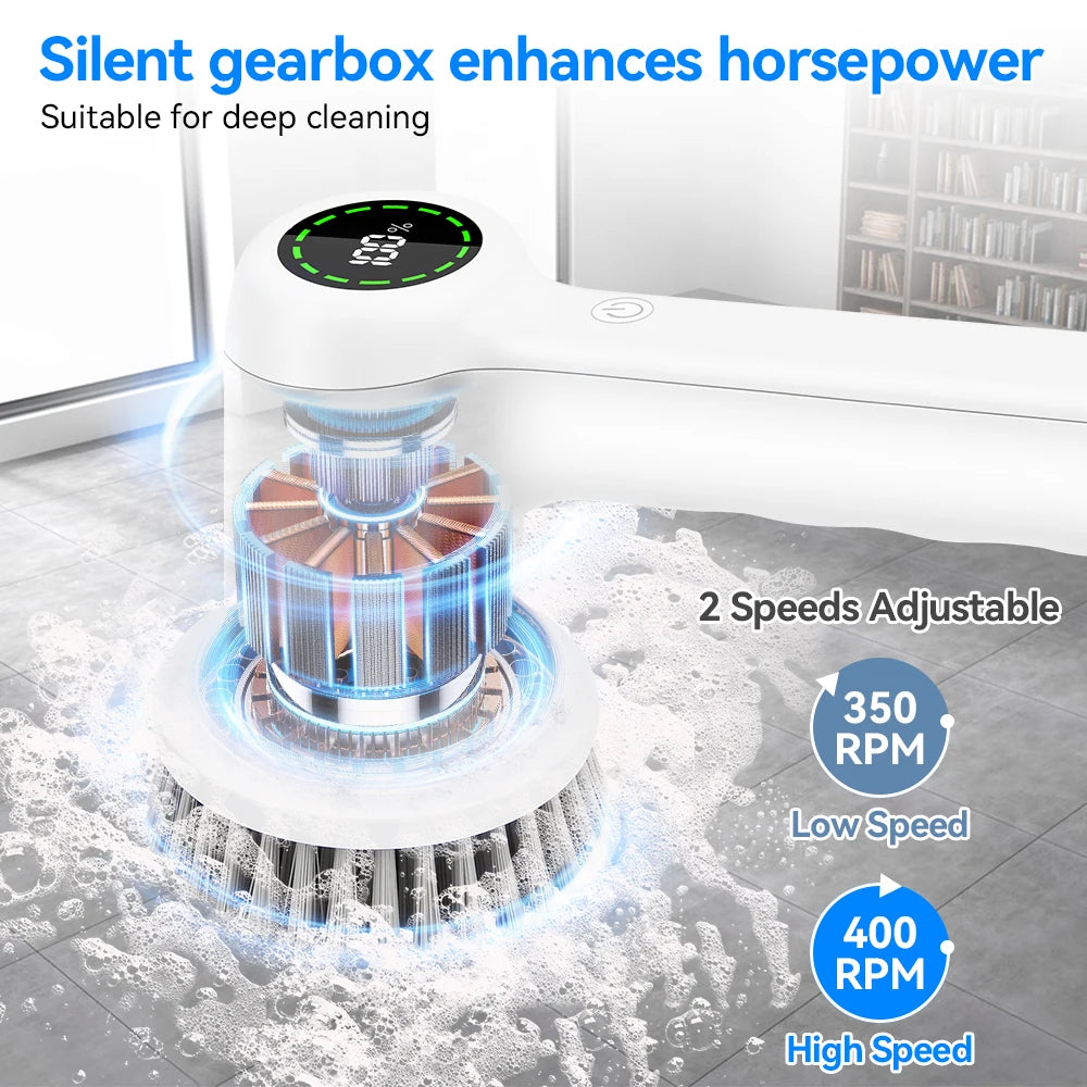 Electric Cleaning Brush 5 In 1 Electric Spin Cleaning Scrubber