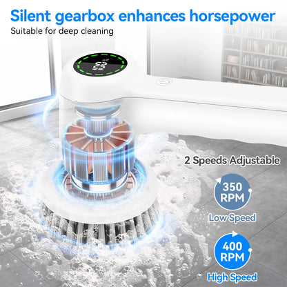 Electric Cleaning Brush 5 In 1 Electric Spin Cleaning Scrubber