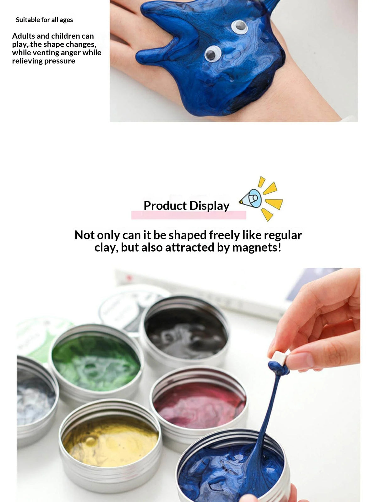 Magnetic Putty Slime Gravity Defying Magnet Toy