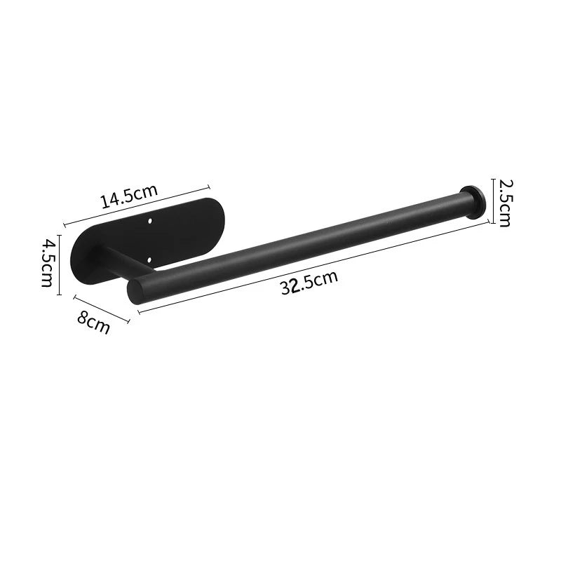 Adhesive Toilet Paper Holder Stainless Steel Wall Mount