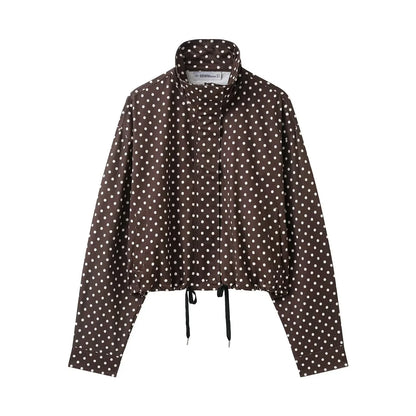 HH Fashion Women's Polka Dot Print Short Coats
