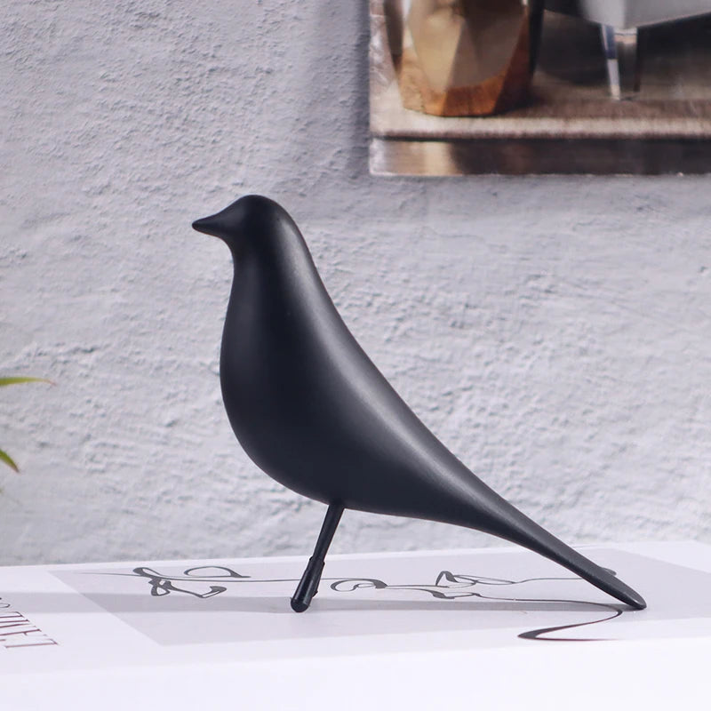 Nordic Style Minimalist Bird Sculpture Resin Craft Artwork