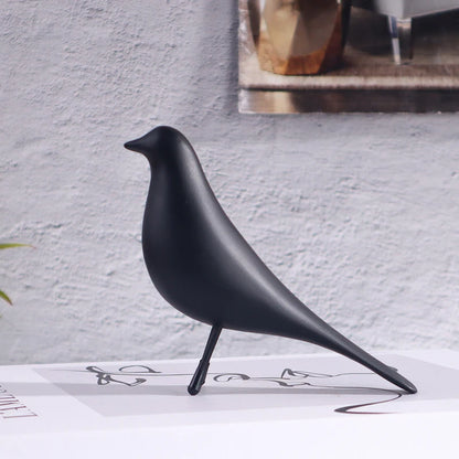 Nordic Style Minimalist Bird Sculpture Resin Craft Artwork