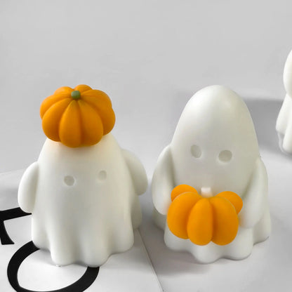 3D Halloween Pumpkin Spooky Silicone Mold DIY Ghost