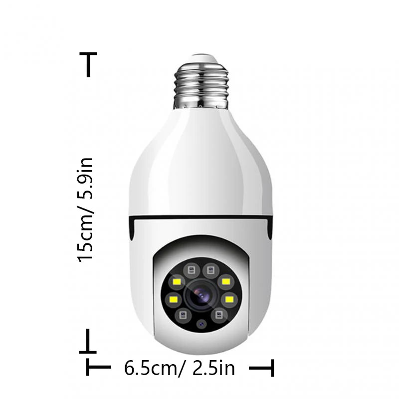 1080P HD E27 Bulb Surveillance Camera Anti-theft Outdoor