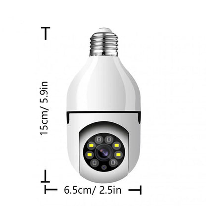 1080P HD E27 Bulb Surveillance Camera Anti-theft Outdoor