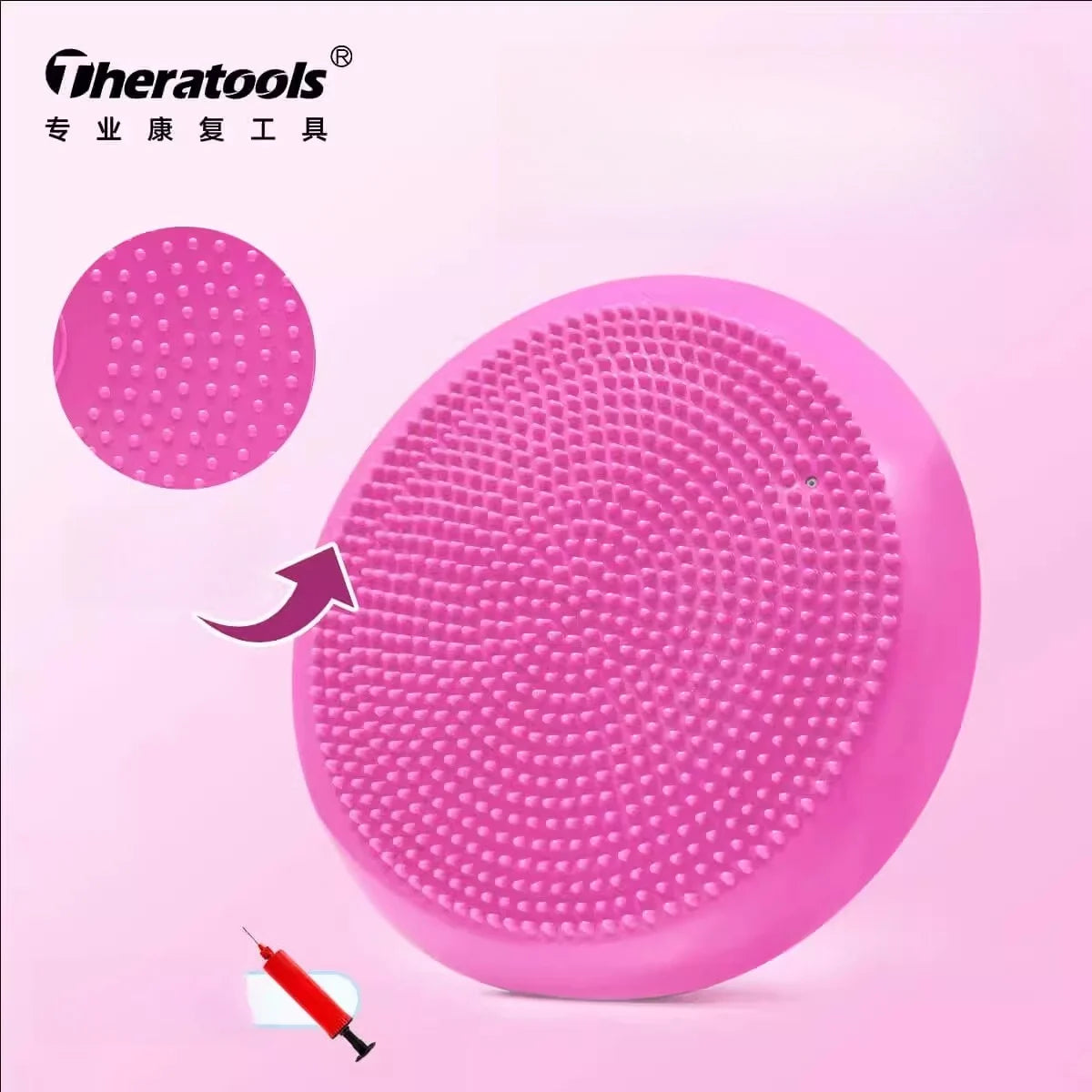 Thickened PVC Inflatable Yoga Balance Cushion Massage