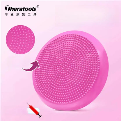 Thickened PVC Inflatable Yoga Balance Cushion Massage