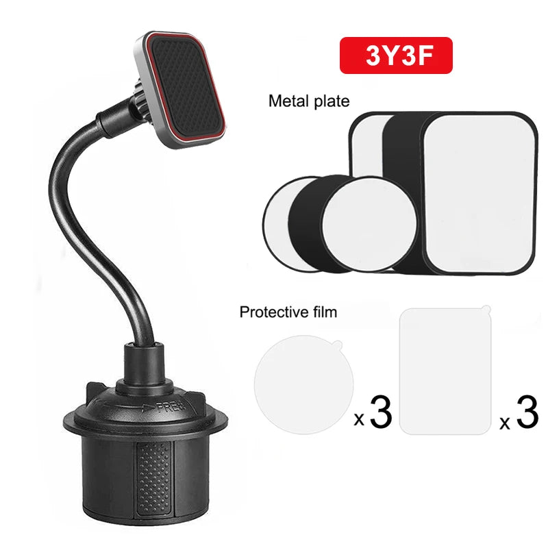 Magnetic Cup Holder Phone Mount Flexible Magnets Mount