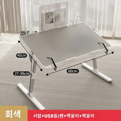 Adjustable Laptop Bed Tray Table Portable Standing Desk