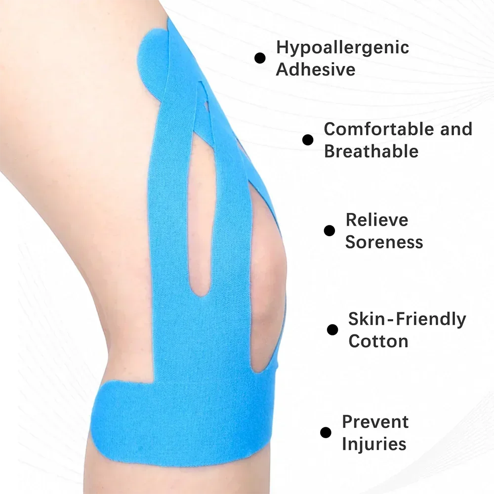 Kinesiology Tapes for Knees Waterproof & Breathable Sport