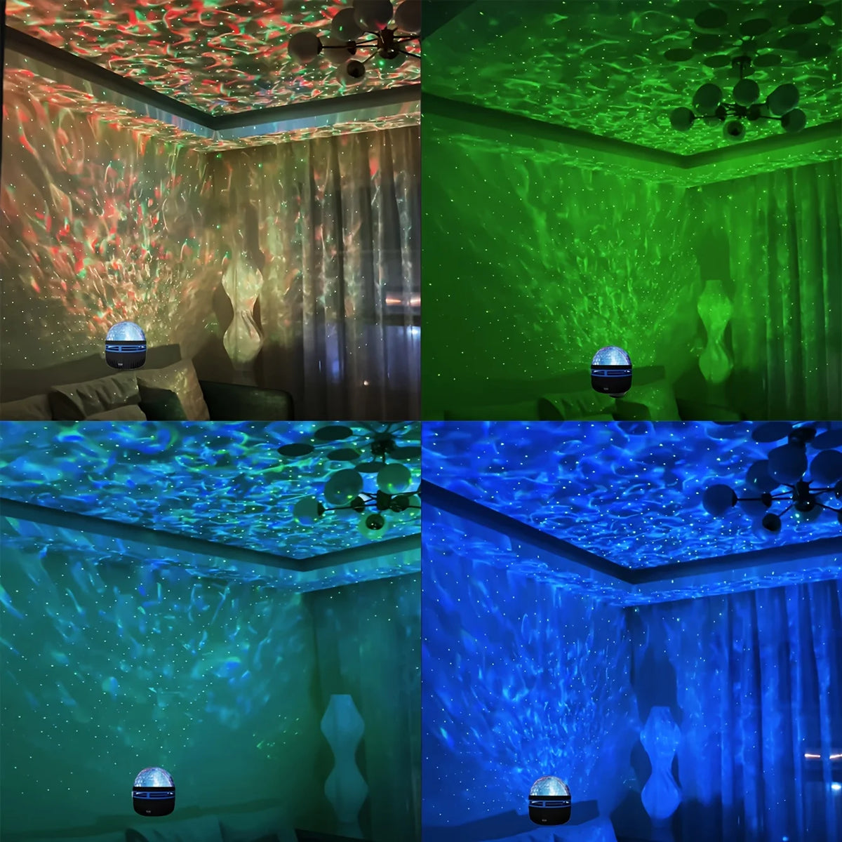 1pc Star Projector Galaxy Projector For Bedroom Night Light