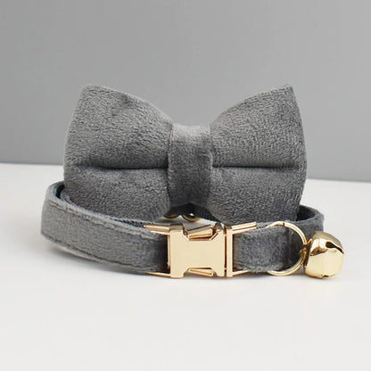 Stylish Adjustable Cat Collar with Bowknot