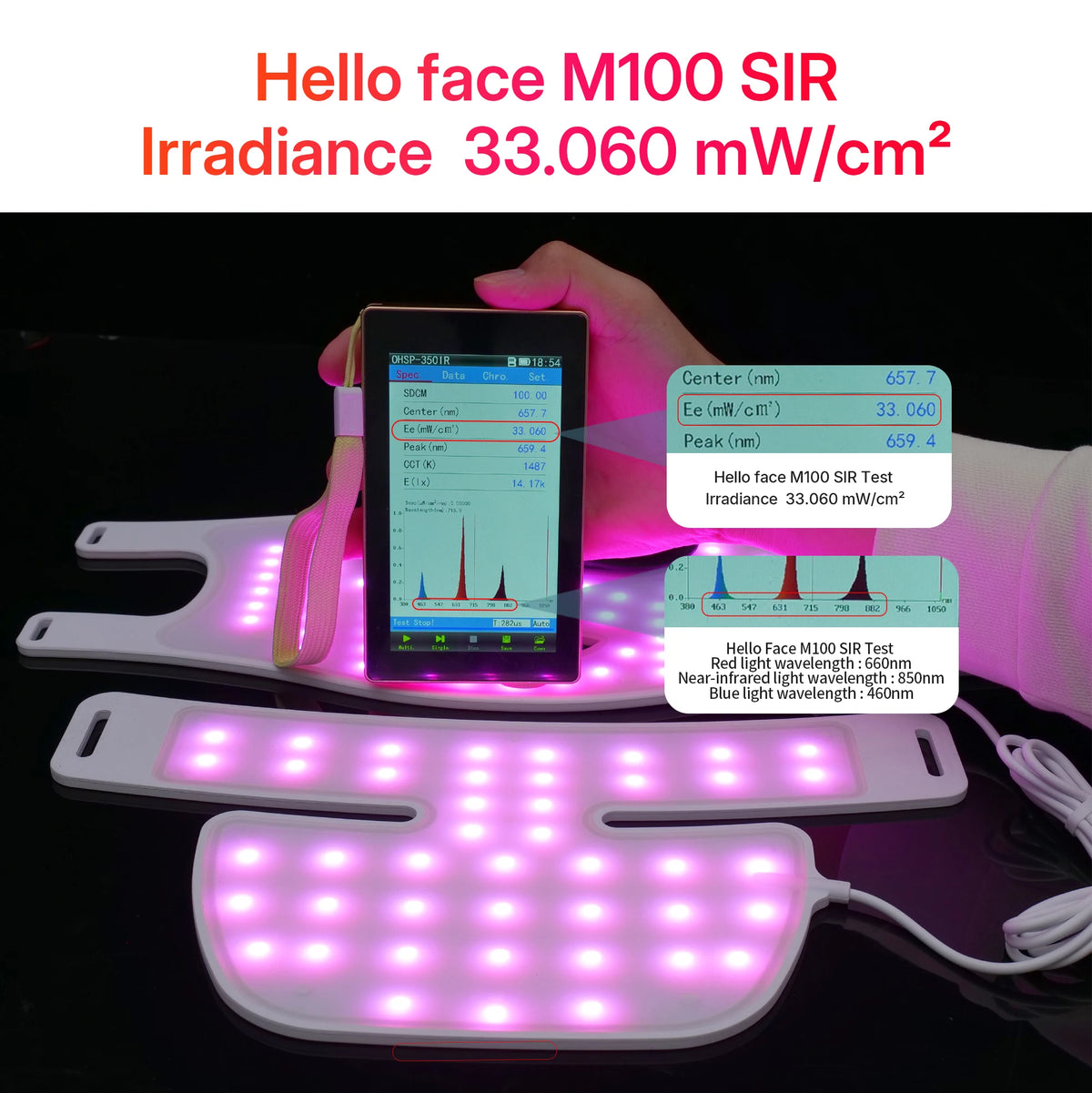 Hello Face Rechargeable Red Light Mask for Face & Neck