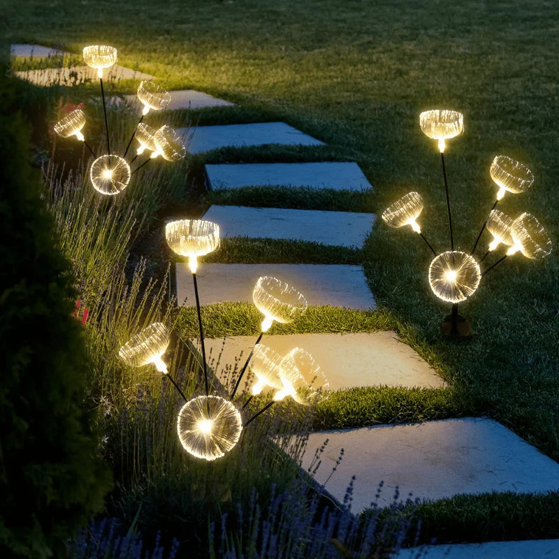 Solar 6LED Fiber Optic Jellyfish Ambient Mood Light