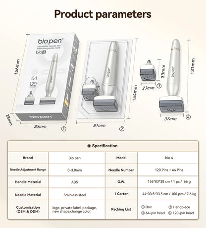 Adjustable 2In1 0.25mm Derma Stamp microneedle