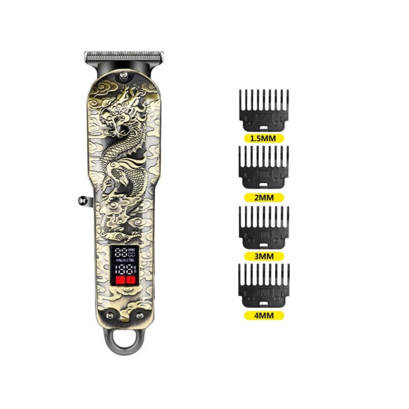 Stainless steel hairdresser electric push cut hair