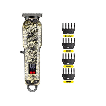 Stainless steel hairdresser electric push cut hair