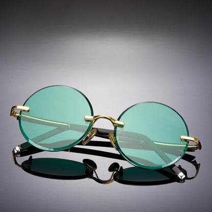 Men's Resin Sunglasses  Frameless UV400 Sunglasses