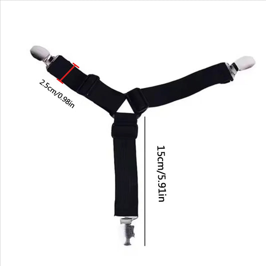 Bed Sheet Fasteners Adjustable Elastic Straps Mattress