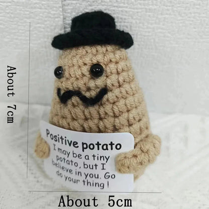 Positive Energy Potato Doll Home Decoration Mini Plush Knitting Wool